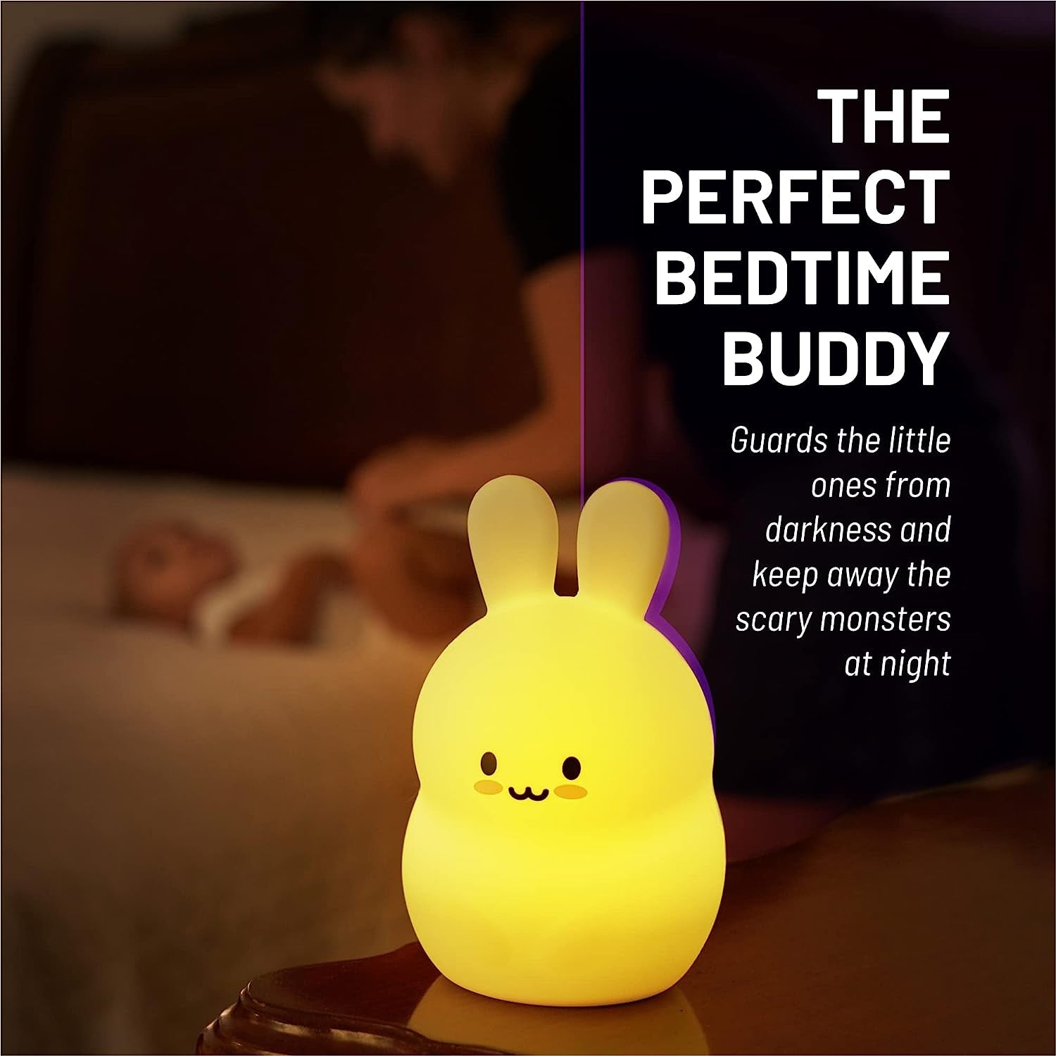 , Night Light Kids, Kids Lamp, Kids Night Light, Baby Night Light, Toddler Night Light, Cute Night Light, Bunny Night Light for Girls, Nightlight for Kids Room, Rechargeable Battery